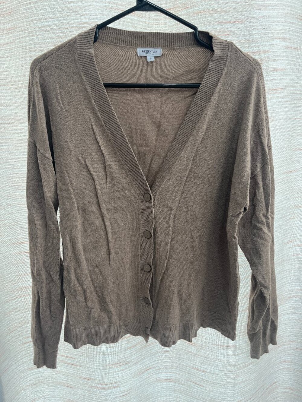 Women's Large Brown Button Up Cardigan Reitmans (027)